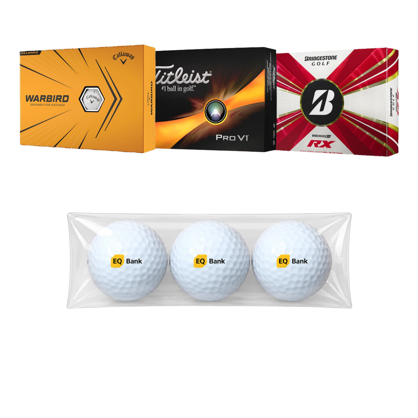 EQ Golf Balls (Sleeve of 3)