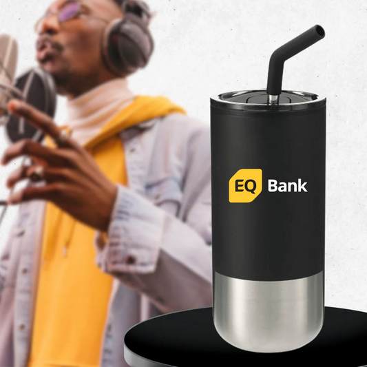 EQ 16oz Insulated Tumbler w Straw